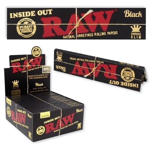 RAW Black Classic Inside Out Kingsize Slim Rolling Paper