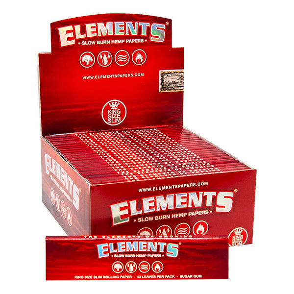 Elements Red Kingsize Slim Rolling Paper