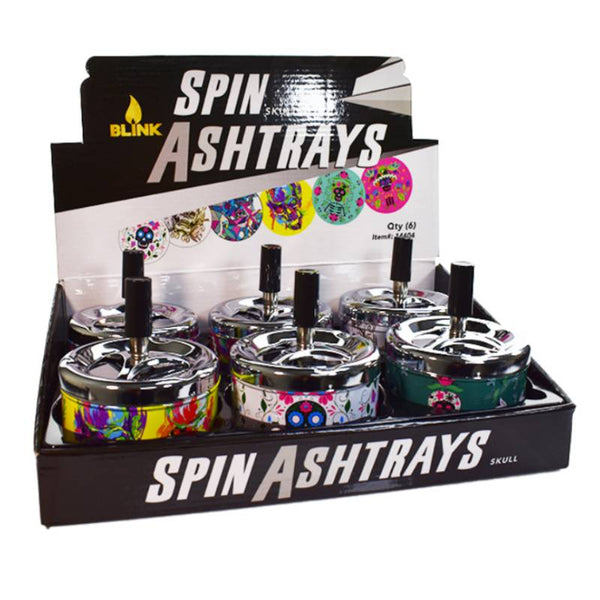 Blink Spin Ashtrays - Skulls