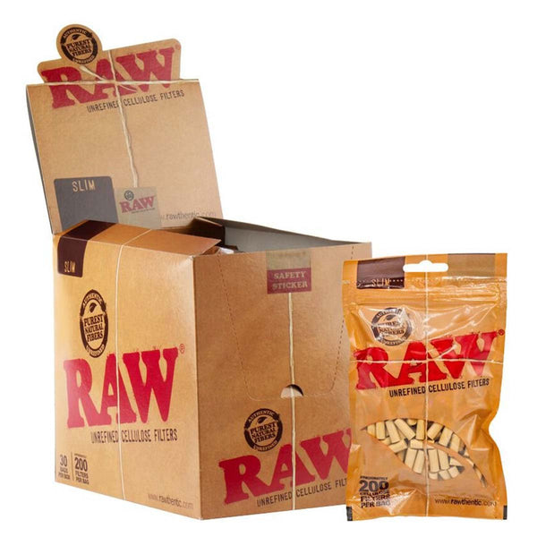 RAW Cellulose Filters (30 Bags Per Box)