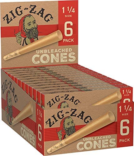 Zig-Zag 1¼ Ultra Thin Cones - 6 Pack