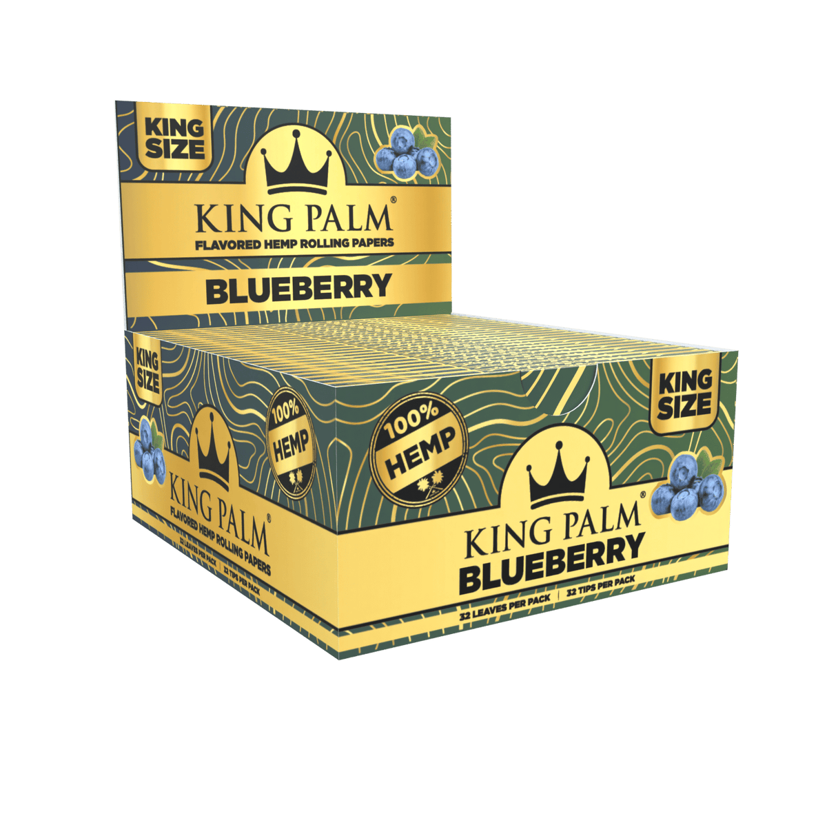 King Palm Flavored Hemp King Size Rolling Papers Cali King Wholesale