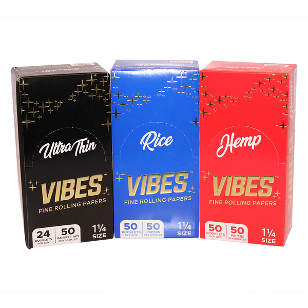 Vibes Hemp 1¼ Rolling Paper (50 Booklets/33 Papers)