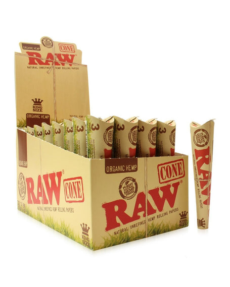 RAW Organic Hemp Kingsize Cones
