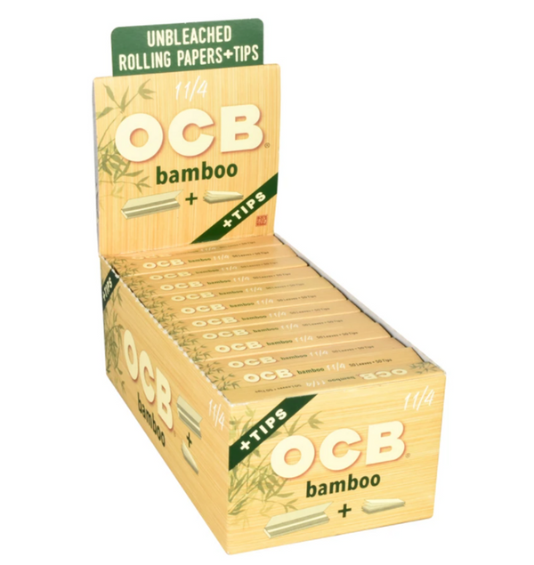 OCB Bamboo Slim + Tips Rolling Paper