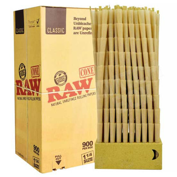 RAW Classic 1¼ 900 Per Box Cones