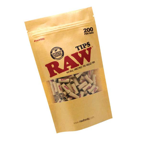 RAW 200 Bag Pre-Rolled Tips