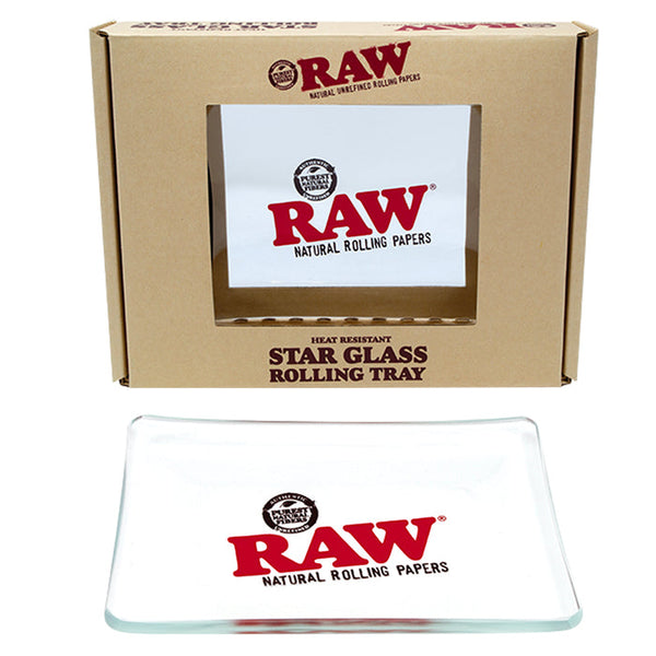 RAW Star Glass Rolling Tray