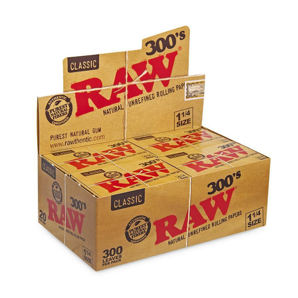 RAW Classic 1¼ 300's (20 Per Box) Rolling Paper