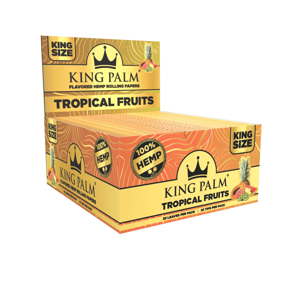 King Palm Flavored Hemp King Size Rolling Papers Cali King Wholesale