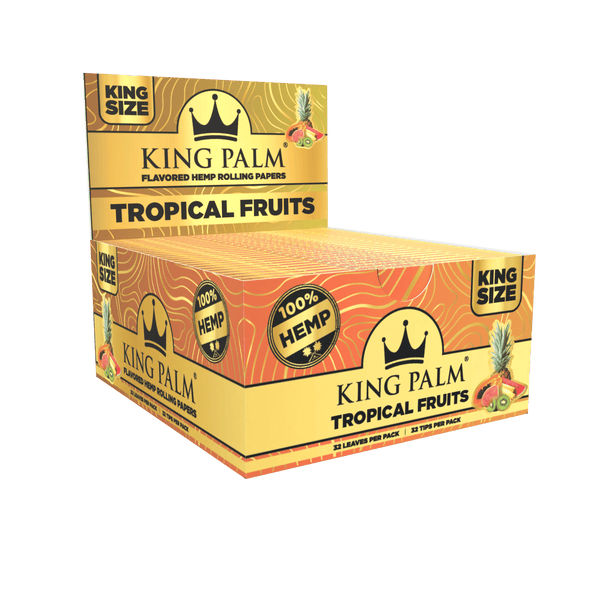 King Palm Flavored Hemp King Size Rolling Papers