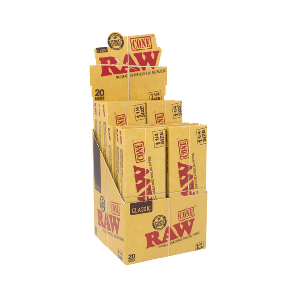 RAW Classic 1¼ Cones (20 Cones Per Pack)