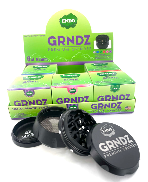 Endo Grndz Premium 63mm Grinder - 6 Count (70018)