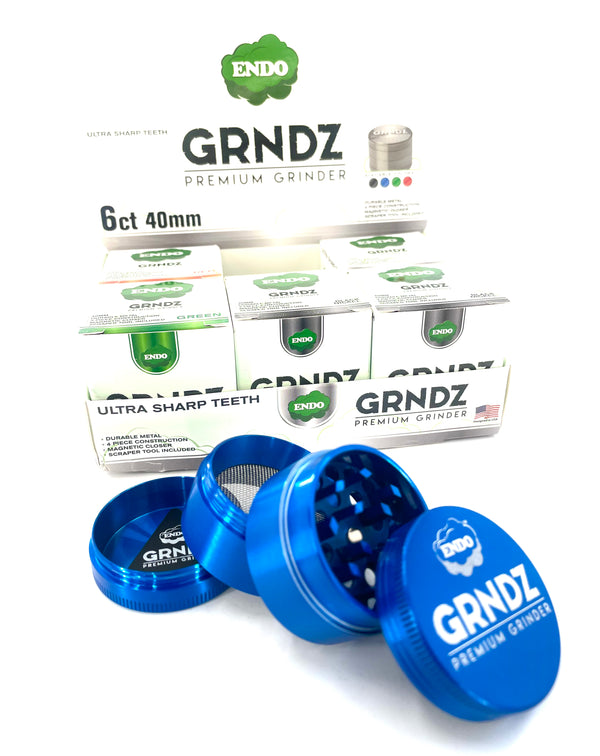 Endo Grndz Premium 40mm Grinder - 6 Count (70008)