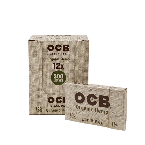 OCB Organic Hemp 1¼ Stak Pak Rolling Paper