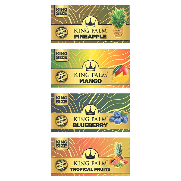 King Palm Flavored Hemp King Size Rolling Papers